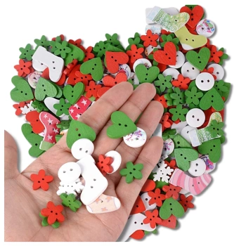 Set nasturi 100 buc nasturi colorati din lemn lucrati manual DIY