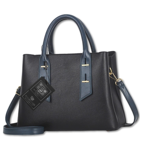 BAD&BAGS geanta de dama din piele neagra shopper clasica