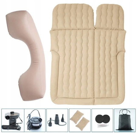 Saltea auto XXL, pat dublu auto + pompa, excursie