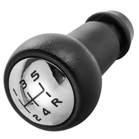 Peugeot Citroën buton schimbător piele cromat 5 trepte