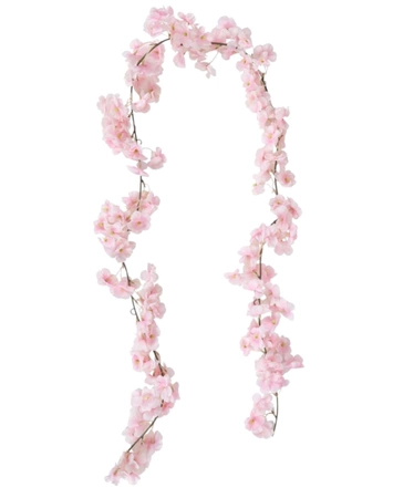 Viță de vie artificială de flori de cireș pentru ghirlandă 1pc roz decorativ