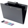 Organizator de dosare pentru documente A4, gri, 5 compartimente