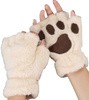Mănuși de iarnă de damă cu labe de pluș