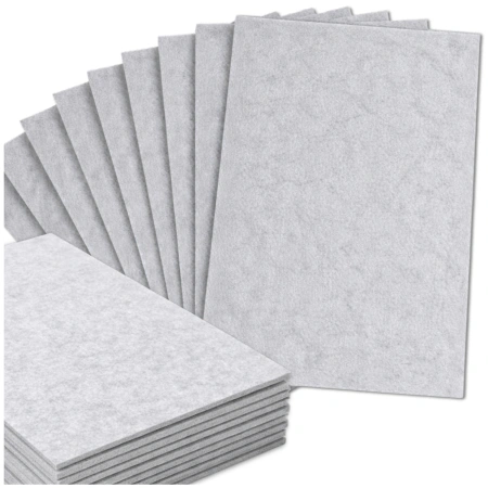 Foi decorative din fetru 30x30cm set de 10 bucăți gri