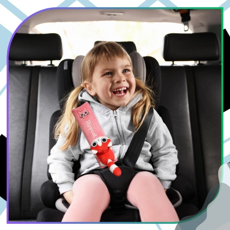 Husă de centură de siguranță pentru pisici, din pluș, pentru copii