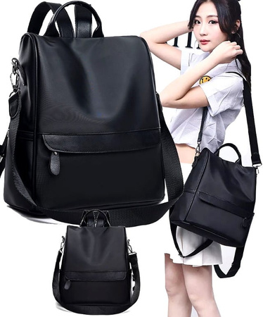Rucsac sport urban dama, spatios, la moda, negru