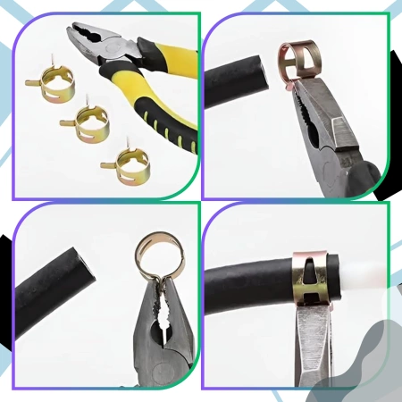 Set de 75 de cleme metalice de antrenare cu melc