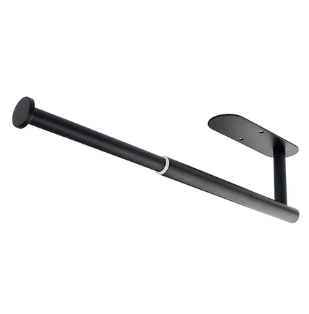 Suport telescopic autoadeziv negru