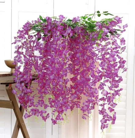 12 buc. flori de glicine agățate pentru ghirlande