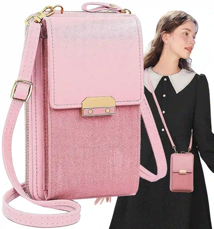 Geanta de dama mini clutch din piele pentru telefon, portofel