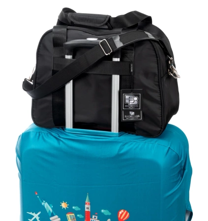 BAD&BAGS geanta de afaceri neagra geanta de voiaj pentru bagajele de mana cu avion