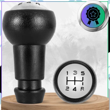 Peugeot Citroën buton schimbător piele cromat 5 trepte