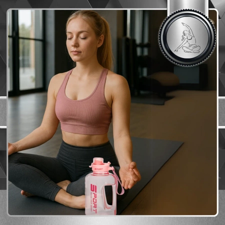 Sticla sport pentru alergat TRESSARI sticla 1700ml BPA FREE PC pentru apa