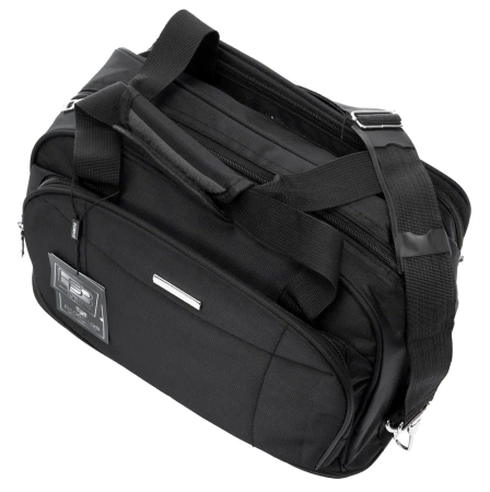 Geanta business BAD&BAGS pentru bagaj de mana avion neagra voiaj