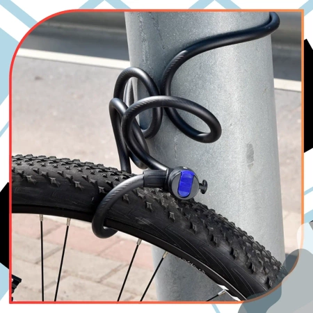 Broasca bicicletei cu protectie cablu PADLOCK cu cheie