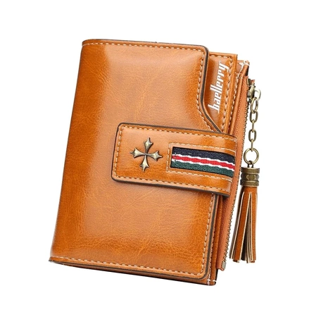 Poșetă clasică, portofel mic de damă retro maro