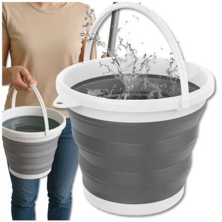 Găleată din silicon Găleată compactă pliabilă de 10 l