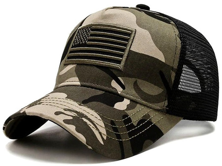 Şapcă de baseball din plasă aerisită militară