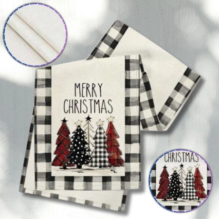 Față de masă albă pentru masa de Crăciun