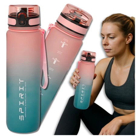 TRESSARI BPA Free running sticla 1000ml PC Sticla de apa