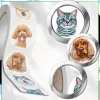 Autocolante pe rola 500 buc. animale colorate DIY pentru copii
