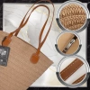 Geantă de umăr din paie pentru plajă de vară BAD&BAGS mare
