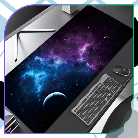 Covoraș de gaming pentru mouse pad Space Desk, 90x40 cm