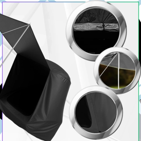 Cort portbagaj auto impermeabil pentru 2 persoane, negru