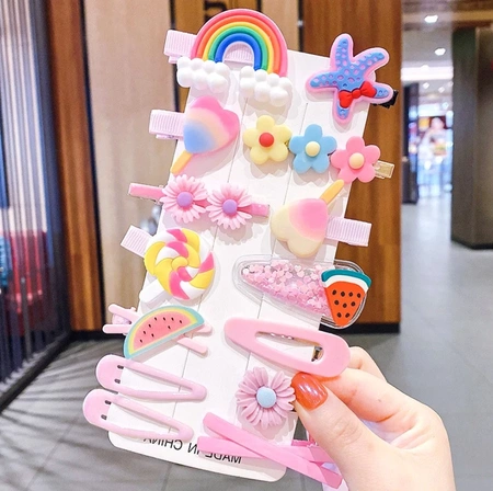 Set agrafe pentru copii, 14 buc