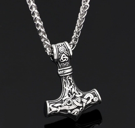 Colier cu ciocan pentru bărbați din argint THOR MJOLNIR CELTIC