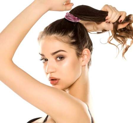 Banda elastica de par din catifea SCRUNCHIE