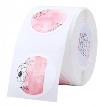 NIIMBOT Etichete termice rotunde 25x25mm flori 230 buc pentru D101