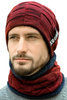 Set de iarna izolat barbatesc cu palarie + cos tunel