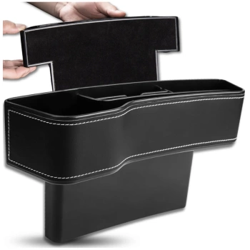 Organizer auto pentru fanta dintre scaun și consolă, din piele ecologică, universal.