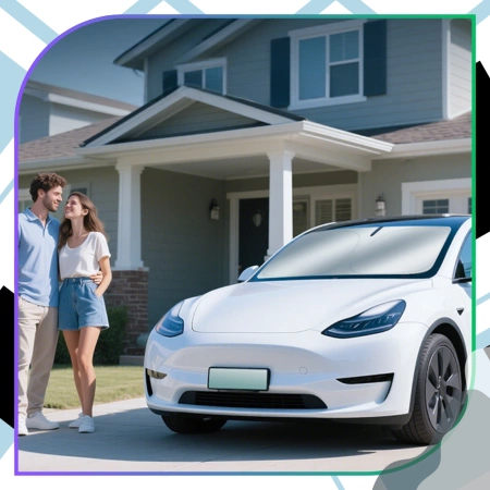 Parasolar pliabil pentru parbrizul frontal al mașinii.