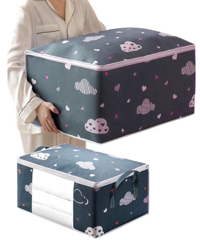 Geanta organizatoare haine, in, pentru garderoba, bleumarin