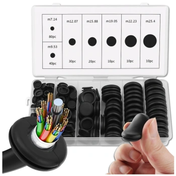 Dopuri de cauciuc, set de 200 de bucăți, dopuri pentru găuri tehnologice în caroserie