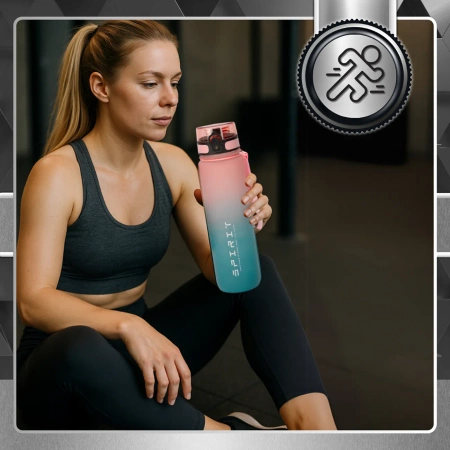 TRESSARI BPA Free running sticla 1000ml PC Sticla de apa