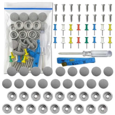 Kit reparatie captuseala auto 60 buc Nituri gri