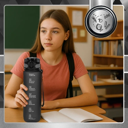 TRESSARI Sticla fara BPA 1000ml Tritan Sticla de apa pentru alergat