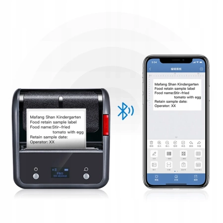 Imprimantă termică Bluetooth NIIMBOT B3S Noul model P Detectare autocolante