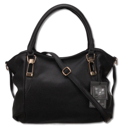 Geanta shopper dama neagra BAD&BAGS geanta de umar din piele ecologica