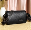 Elegant femei din piele neagră sac de umăr postbag