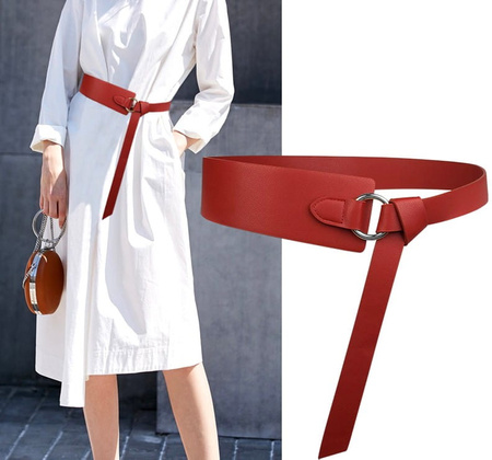 Rochii de dama cu centura la moda Cravata talie larga