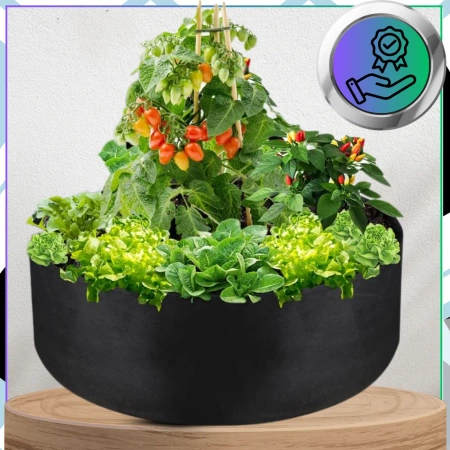 SAC mare de plantare ghiveci rotund 120 x 30 cm