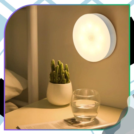 Set de 2 lămpi LED, lampă de perete tactilă, USB wireless