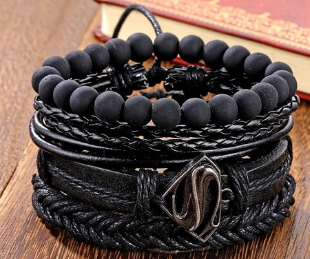 Punk set Set bratara din piele PIELE