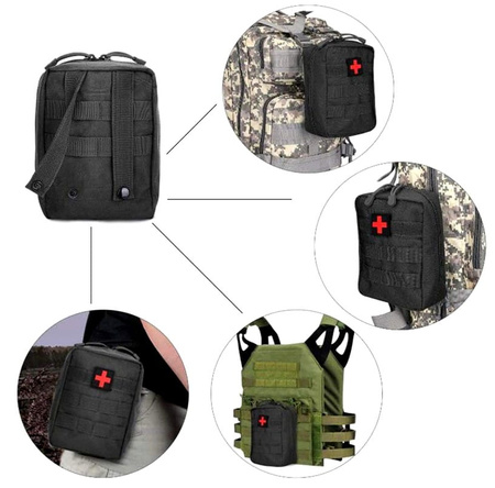 Trusa de prim ajutor militar MOLLE tactică de urgență