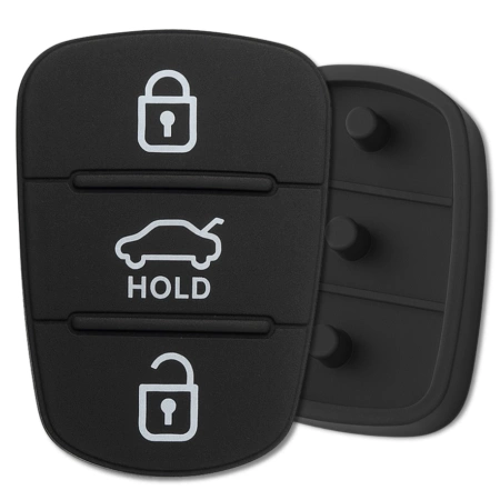 Hyundai Kia 3 butoane cheie cauciuc butoane de schimb carcasa telecomenzii