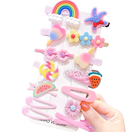 Set agrafe pentru copii, 14 buc